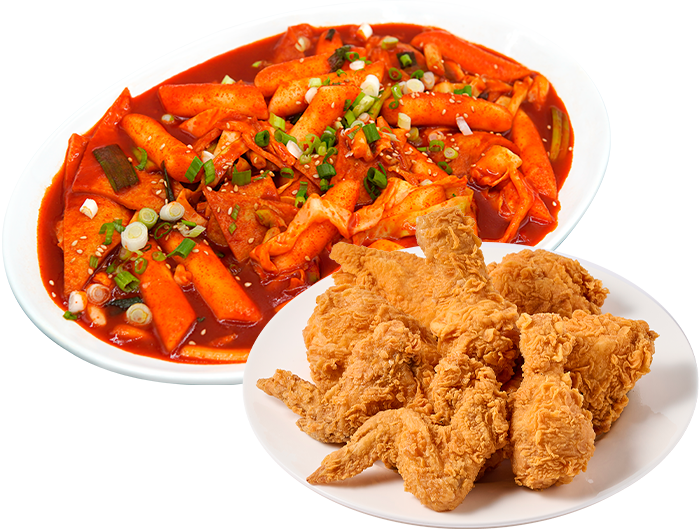 Tteokbokki and 9pc Wings